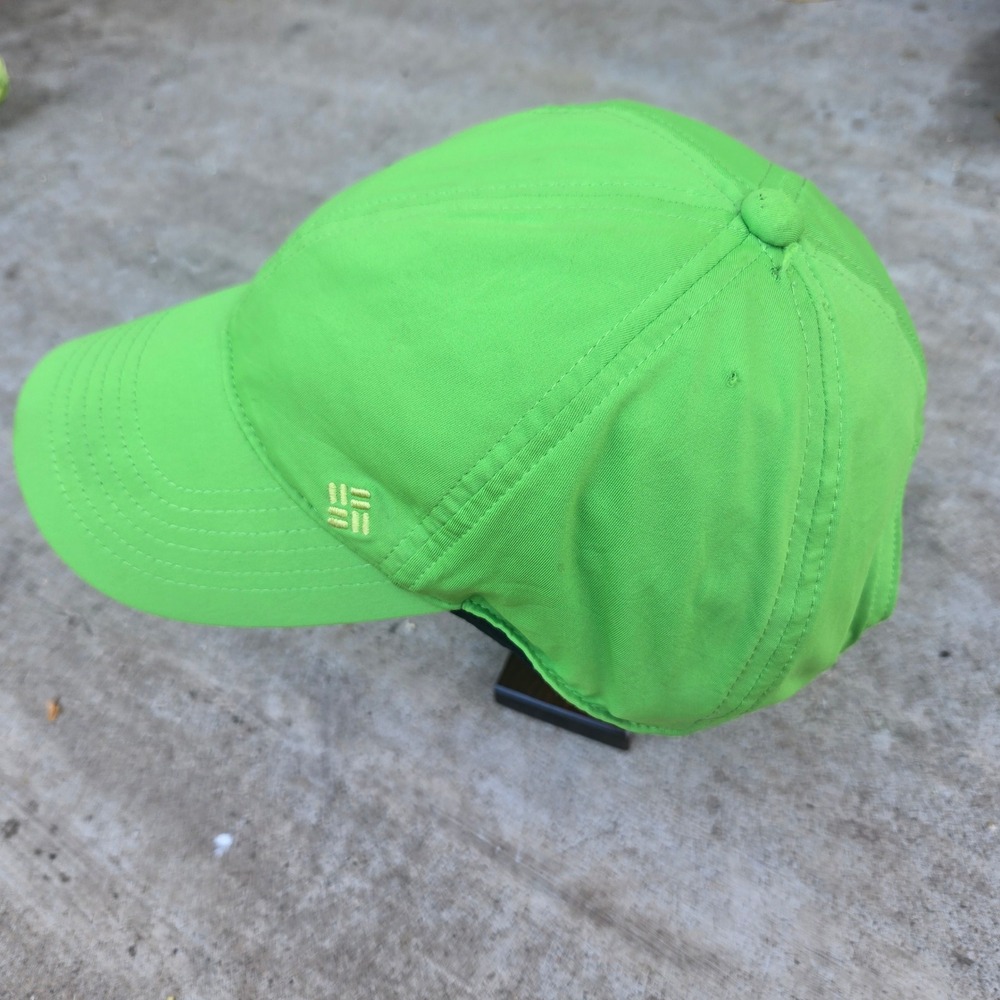 Columbia Omni-Freeze Lime Green Performance Adjustable Ball Cap Hat Outdoor